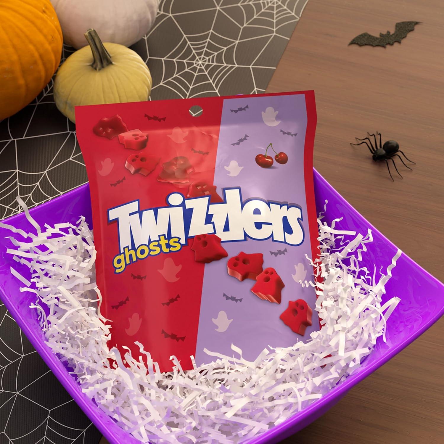 imageTWIZZLERS NIBS Cherry Flavored Licorice Style Chewy Candy Bags 6 oz 12 CountGhosts Cherry