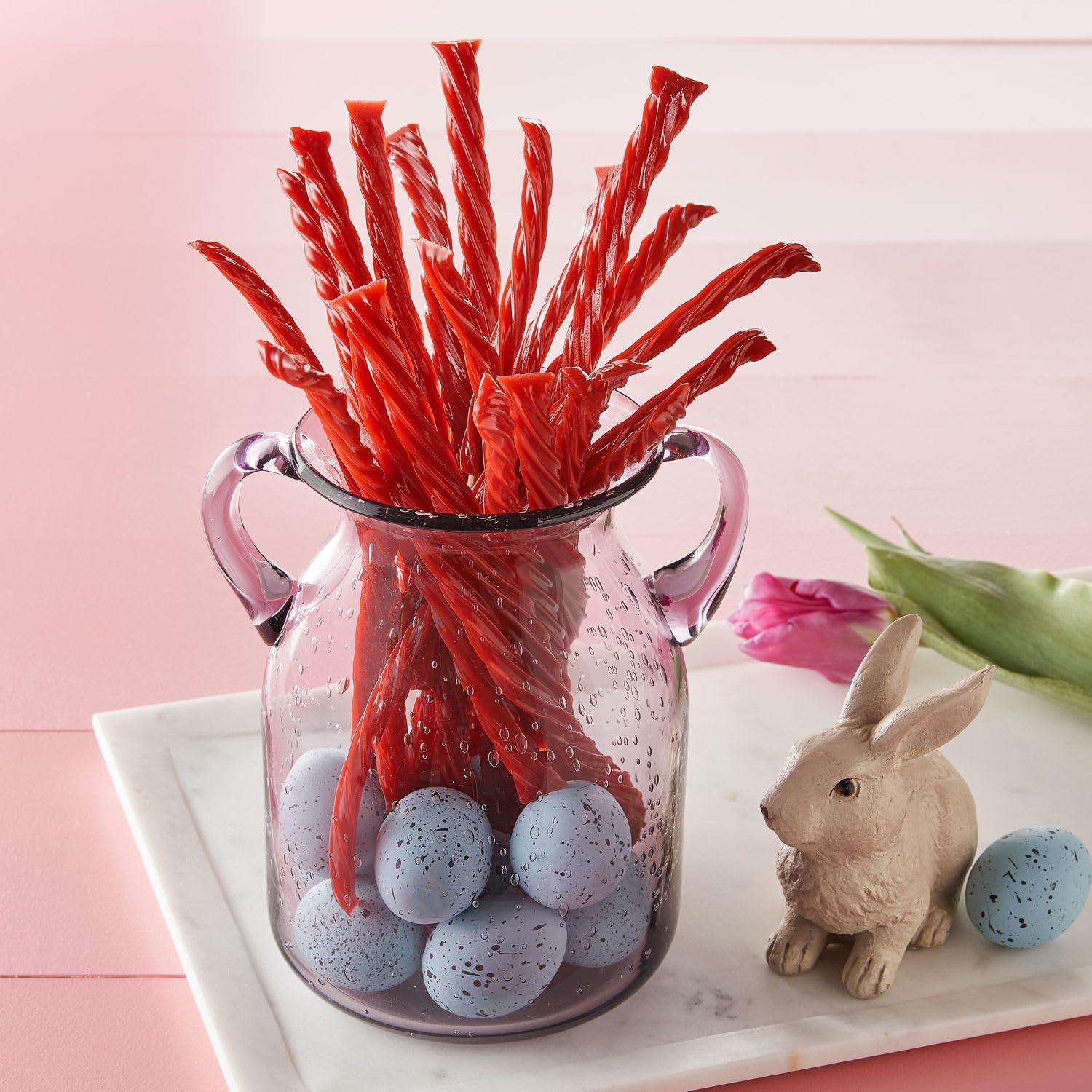 imageTWIZZLERS Twists Strawberry Flavored Licorice Style Chewy Candy Big Bag 32 ozStrawberry