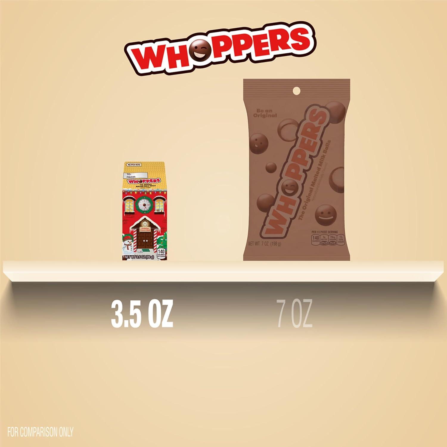 imageWhoppers Malted Milk Balls Milk Chocolate Pieces 5 oz 12Box HEC02440Milk Chocolate