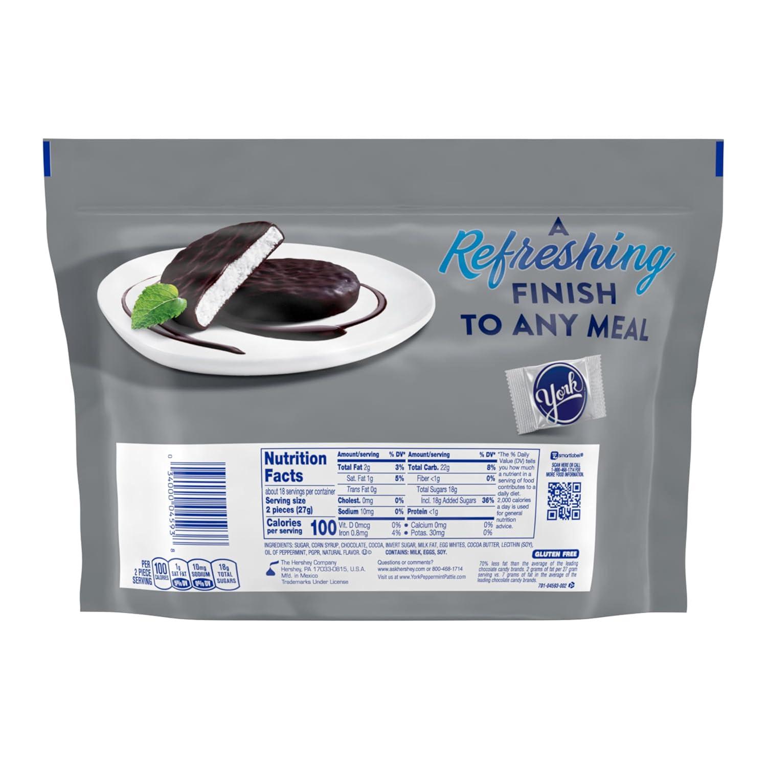 imageYORK Dark Chocolate Peppermint Patties Candy Party Pack 352 ozOriginal