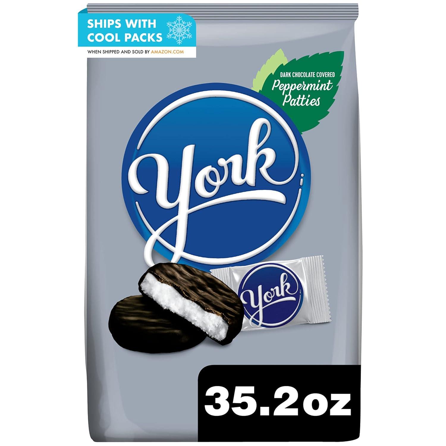imageYORK Dark Chocolate Peppermint Patties Candy Party Pack 352 ozOriginal