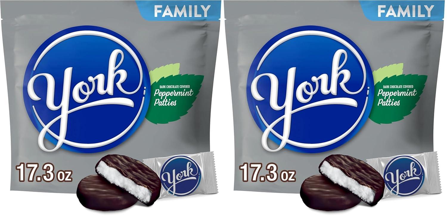 imageYORK Dark Chocolate Peppermint Patties Candy Party Pack 352 ozOriginal