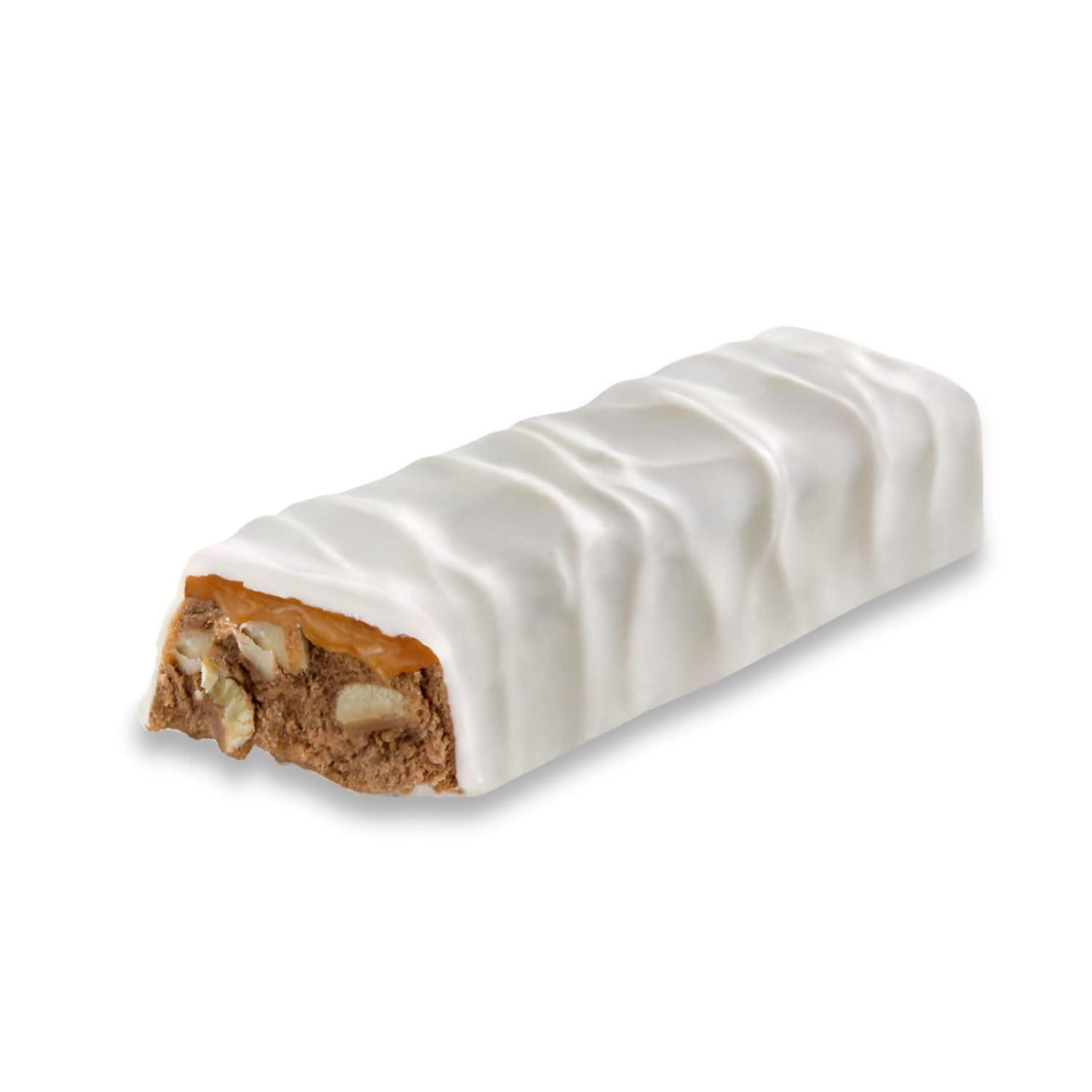 imageZERO White Fudge Caramel Peanut and Almond Nougat Candy Bars 185 oz 24 Count444 Ounce Pack of 24