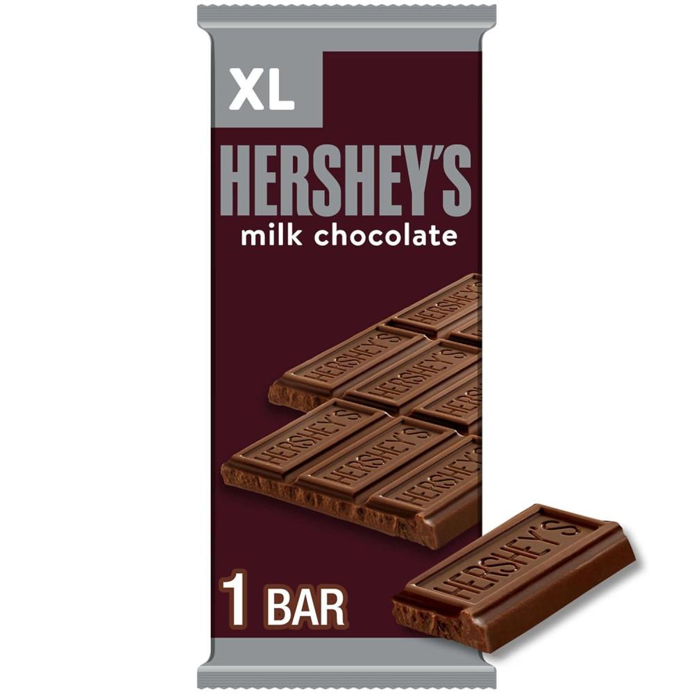 imageHERSHEYS Milk Chocolate XL Candy Bars Halloween Candy 44 oz 12 Count 16 Pieces44 Ounce Pack of 1