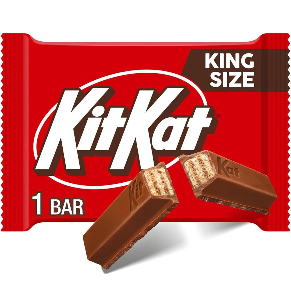 imageKIT KAT Milk Chocolate Wafer King Size Candy Bars 3 oz 24 CountMilk Chocolate