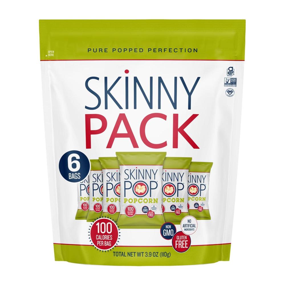 imageSkinnyPop Popcorn Original Whole Grain DairyFree Snack 44oz BagOriginal