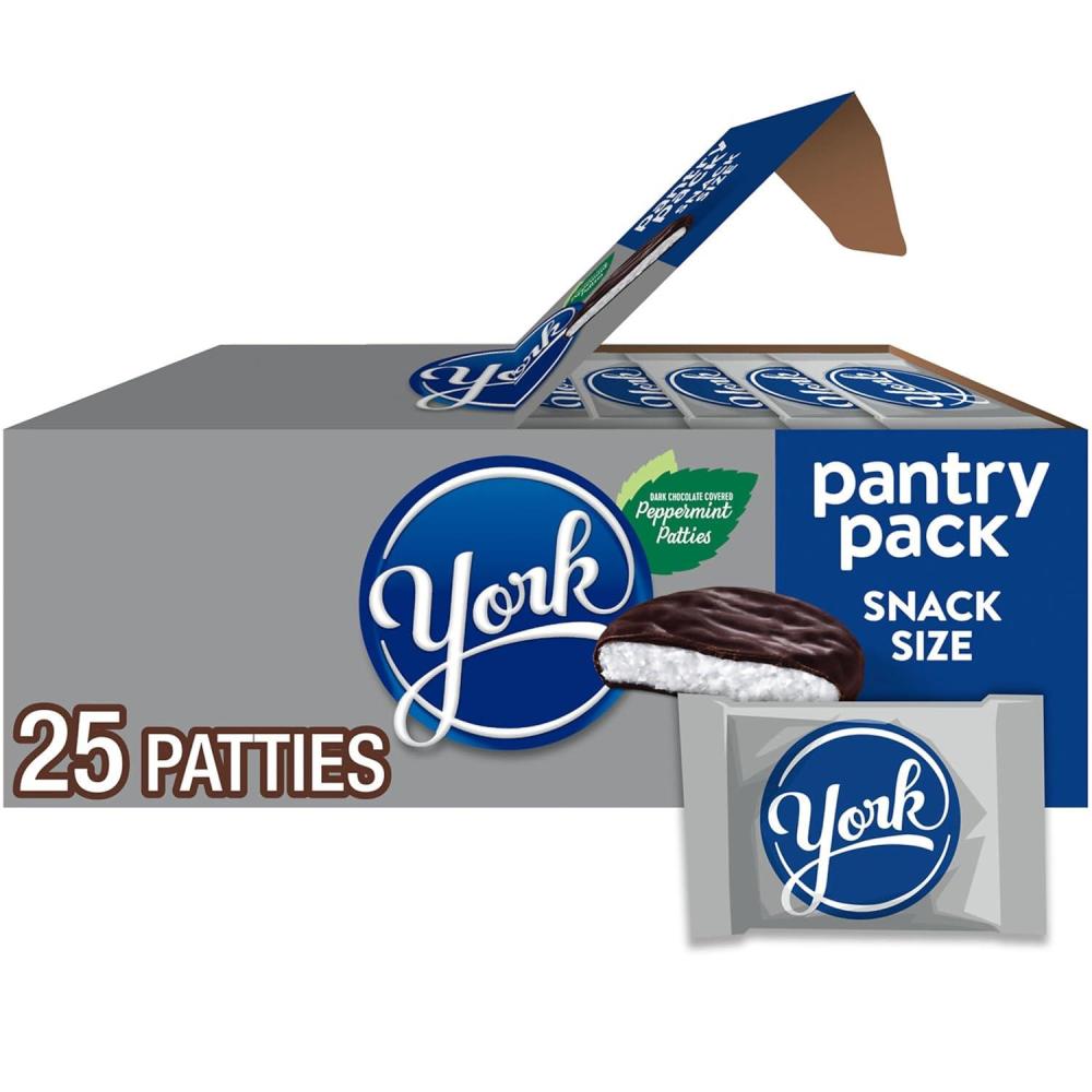 imageYORK Dark Chocolate Peppermint Patties Candy Party Pack 352 ozOriginal