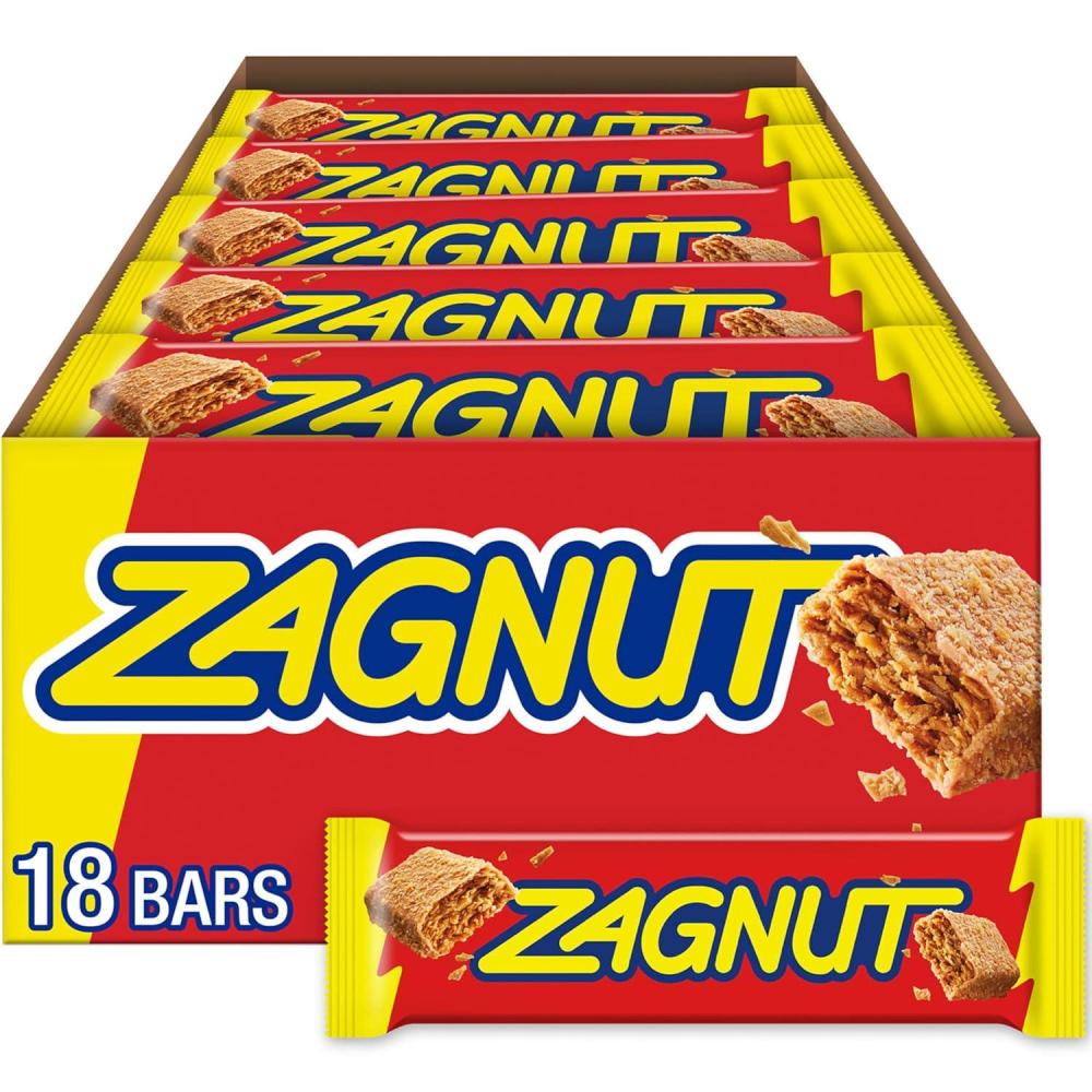 imageZAGNUT Crunchy Peanut Butter with Toasted Coconut Candy Bars 151 oz 18 Count