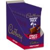 CADBURY DAIRY MILK Fruit & Nut Milk Chocolate Candy Bars, 3.5 oz (14 Count)(3.5 Ounce (Pack of 14))