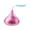 HERSHEY’S KISSES Milk Chocolate Candy Bulk Bag, 60 oz(Bulk Kisses Pink Foils)