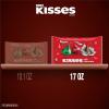 HERSHEY’S KISSES Milk Chocolate, Christmas Candy Bag, 17 oz