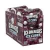 ICE BREAKERS Ice Cubes Bubble Breeze Flavored Sugar Free Chewing Gum Bottles, 3.24 oz (6 Count, 40 Pieces)(Black Cherry)
