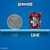 ICE BREAKERS Ice Cubes Bubble Breeze Flavored Sugar Free Chewing Gum Bottles, 3.24 oz (6 Count, 40 Pieces)(Black Cherry)