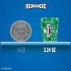ICE BREAKERS Ice Cubes Spearmint Sugar Free Chewing Gum Pouch, 8.11 oz (100 Pieces)(Spearmint)