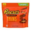REESE’S THiNS Milk Chocolate Peanut Butter Cups, Candy Party Pack, 24.05 oz(Milk Chocolate Peanut Butter)