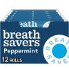 BREATH SAVERS Peppermint Sugar Free Breath Mints Rolls, 0.75 oz (24 Count)(Peppermint)