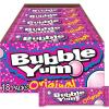 BUBBLE YUM Original Chewy, Bubble Gum Packs, 1.4 oz (18 Count)(Original)