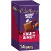 CADBURY DAIRY MILK Fruit & Nut Milk Chocolate Candy Bars, 3.5 oz (14 Count)(3.5 Ounce (Pack of 14))