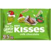 HERSHEY’S KISSES Grinch Milk Chocolate, Christmas Candy Bulk Bag, 33.85 oz(Milk Chocolate)