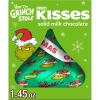 HERSHEY’S KISSES Grinch Solid Milk Chocolate, Christmas Candy Gift Box, 1.45 oz(Milk Chocolate)