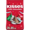 HERSHEY’S KISSES Milk Chocolate, Christmas Candy Bulk Bag, 35.85 oz