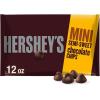 HERSHEY’S Mini Semi Sweet Chocolate Baking Chips Bags, 12 oz (12 Count)