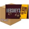 HERSHEY’S Semi Sweet Chocolate Baking Chips Bags, 12 oz (12 Count)(Semi-Sweet Milk Chocolate)