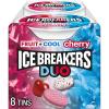ICE BREAKERS Duo Fruit Plus Cool Raspberry Flavored Sugar Free Mints Pucks, 1.3 oz (8 Count)(Cherry Cool)