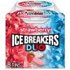 ICE BREAKERS Duo Fruit Plus Cool Strawberry Flavored Sugar Free Mints Pucks, 1.3 oz (8 Count)