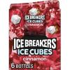 Ice Breakers Ice Cubes Cinnamon Sugar Free Chewing Gum Pouch, 8.11 oz (100 Pieces)(Cinnamon)