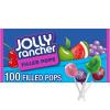 JOLLY RANCHER Filled Pops Assorted Fruit Flavored Candy Box, Halloween Candy, 56 oz (100 Pieces)(Assortment and Lollipops)