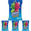 JOLLY RANCHER Ropes Watermelon and Green Apple Flavored Candy Bag, 6 oz(6 Ounce (Pack of 4))