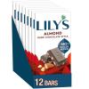 LILY’S Extra Dark Chocolate Style No Sugar Added, Sweets Bars, 2.8 oz (12 Count)(Almond Dark Chocolate Style)