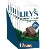 LILY’S Extra Dark Chocolate Style No Sugar Added, Sweets Bars, 2.8 oz (12 Count)(Extremely Dark Extra Dark Chocolate)