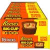 REESE’S Big Cup with Pieces Milk Chocolate King Size Peanut Butter Cups, Candy Packs, 2.8 oz (16 Count)