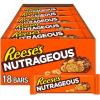 REESE’S NUTRAGEOUS Chocolate, Peanut Butter, Caramel and Peanut Candy Bars, 1.66 oz (18 Count)