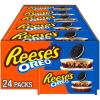 REESE’S OREO Milk Chocolate and White Creme Peanut Butter Cups, Candy Packs, 1.4 oz (24 Count)