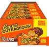 REESE’S OUTRAGEOUS! Peanut Butter, Caramel and PIECES King Size, Candy Bars, 2.95 oz (18 Count)