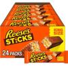 REESE’S STICKS Milk Chocolate Peanut Butter Wafer King Size, Candy Packs, 3 oz (24 Count)(3 Ounce (Pack of 24))