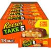 REESE’S TAKE 5 Pretzel, Peanut and Chocolate King Size, Candy Bars, 2.25 oz (18 Count)