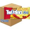 TWIZZLERS Filled Twists Orange Cream Pop Flavored, Chewy Candy Bags, 11 oz (12 Count)(Red)