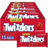 TWIZZLERS Twists Strawberry Flavored King Size, Chewy Candy Packs, 5 oz (15 Count)(5 Ounce (Pack of 15))