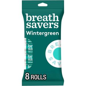 BREATH SAVERS Peppermint Sugar Free Breath Mints Rolls, 0.75 oz (24 Count)(Wintergreen)