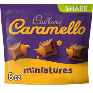 CADBURY DAIRY MILK CARAMELLO Milk Chocolate Candy Bars, 4 oz (14 Count)(Miniatures (pack of 8))