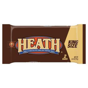 HEATH Chocolate Toffee Candy Bar, King Size (Pack of 18)