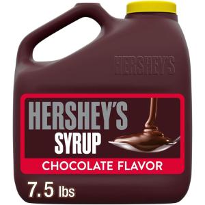 HERSHEY’S Chocolate Flavored Syrup Bulk Jug, 7.5lbs(Chocolate)