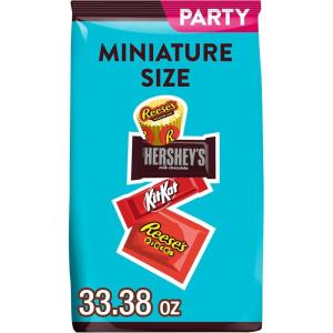 HERSHEY’S, KIT KAT and REESE’S Assorted Flavored Candy Party Pack, 33.38 oz(33.38 oz Party Bag (93 Pieces))