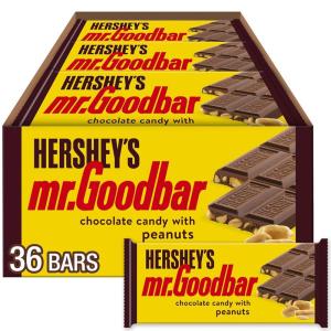 HERSHEY’S MR. GOODBAR Chocolate with Peanuts Candy Bars, 1.75 oz (36 Count)