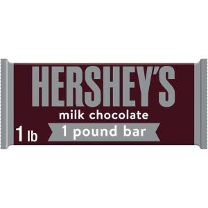 HERSHEY’S Milk Chocolate Candy Gift Bar, 1 lb(New Version)