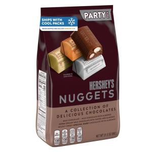 HERSHEY’S NUGGETS Assorted Chocolate Candy Party Pack, Halloween Candy, 31.5 oz